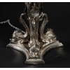Lampe à 3 dauphins en bronze argenté | Biron Lampe à 3 dauphins en bronze argenté