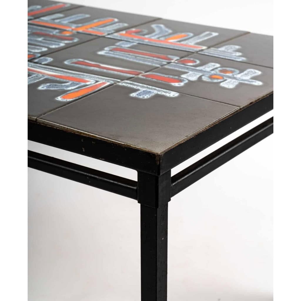 Table basse en céramique de Vallauris | Biron Table basse en céramique de Vallauris