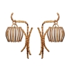 1960 Paire d’appliques « Lanterne » Louis Sognot | Biron ||||||