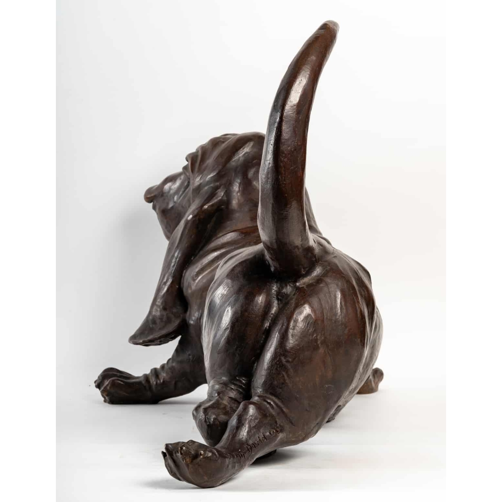 Basset « Cyrano » en bronze de la fonderie Chapon | Biron Basset "Cyrano" en bronze de la fonderie Chapon