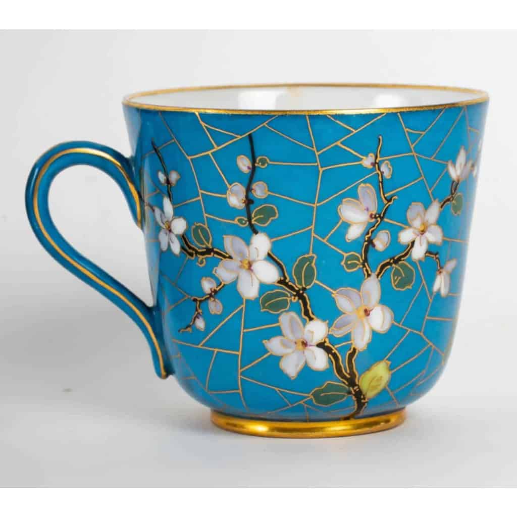 5 tasses à oiseaux Pickenhammer (1876-1887) | Biron 5 tasses à oiseaux Pickenhammer (1876-1887)