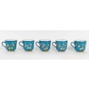 5 tasses à oiseaux Pickenhammer (1876-1887) | Biron 5 tasses à oiseaux Pickenhammer (1876-1887)