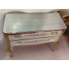1950/70 Commode Style LXV Gainée De Miroirs Gravés A 2 Tiroirs
