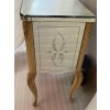 1950/70 Commode Style LXV Gainée De Miroirs Gravés A 2 Tiroirs
