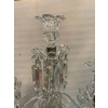 1950′ Série de 3 Chandeliers 3 Branches Socles Perlés Et Signés En Relief BACCARAT | Biron 1950′ Série de 3 Chandeliers 3 Branches Socles Perlés Et Signés En Relief BACCARAT
