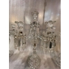 1950′ Série de 3 Chandeliers 3 Branches Socles Perlés Et Signés En Relief BACCARAT | Biron 1950′ Série de 3 Chandeliers 3 Branches Socles Perlés Et Signés En Relief BACCARAT