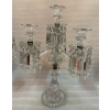 1950′ Série de 3 Chandeliers 3 Branches Socles Perlés Et Signés En Relief BACCARAT | Biron 1950′ Série de 3 Chandeliers 3 Branches Socles Perlés Et Signés En Relief BACCARAT