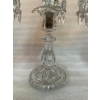 1950′ Série de 3 Chandeliers 3 Branches Socles Perlés Et Signés En Relief BACCARAT | Biron 1950′ Série de 3 Chandeliers 3 Branches Socles Perlés Et Signés En Relief BACCARAT