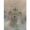 1950′ Série de 3 Chandeliers 3 Branches Socles Perlés Et Signés En Relief BACCARAT | Biron 1950′ Série de 3 Chandeliers 3 Branches Socles Perlés Et Signés En Relief BACCARAT