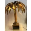 1970′ Lampadaire Palmier, En Laiton Et Bambou Maison Jansen 1 Tête Style Brutaliste H 92 cm | Biron |||||||