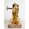 Pendulette de bureau aux éléphants, XXème siècle, Art Nouveau | Biron Pendulette de bureau aux éléphants, XXème siècle, Art Nouveau