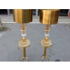 1950-70′ Paire de Lampes Vases Medicis en Cristal et Bronze Style Maison Charles | Biron 1950-70′ Paire de Lampes Vases Medicis en Cristal et Bronze Style Maison Charles