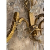 1950′ Lustre Maison Baguès Bronze Et Cristaux +Paire d’Appliques H 70 Ø 70 cm | Biron 1950′ Lustre Maison Baguès Bronze Et Cristaux +Paire d’Appliques H 70 Ø 70 cm