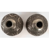 Paire de vases ronds en cuivre et argent, XIXème siècle | Biron Paire de vases ronds en cuivre et argent, XIXème siècle