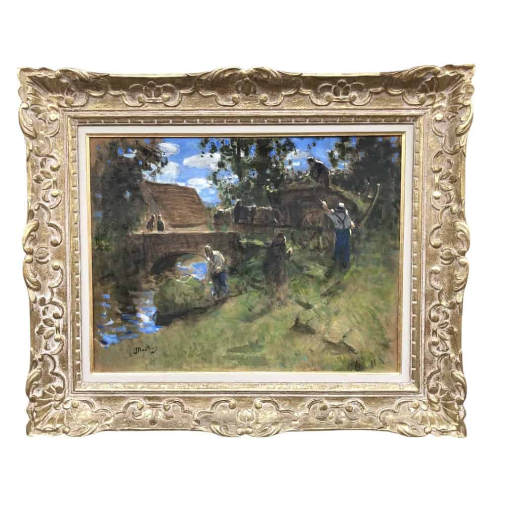 MONTEZIN Pierre Eugène Peinture 20è siècle Tableau postimpressionniste Gouache vernie signée | Biron ||||||