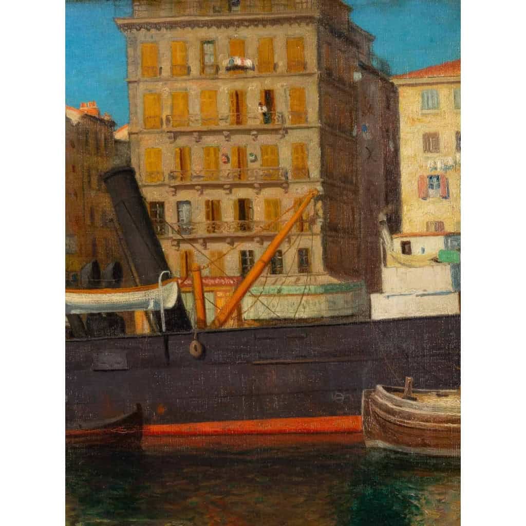 Henry Bouvet 1859-1945. Le Port De Marseille. | Biron Henry Bouvet 1859-1945. Le Port De Marseille.