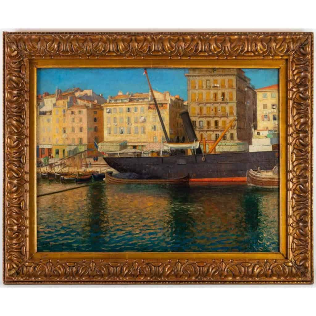 Henry Bouvet 1859-1945. Le Port De Marseille. | Biron Henry Bouvet 1859-1945. Le Port De Marseille.