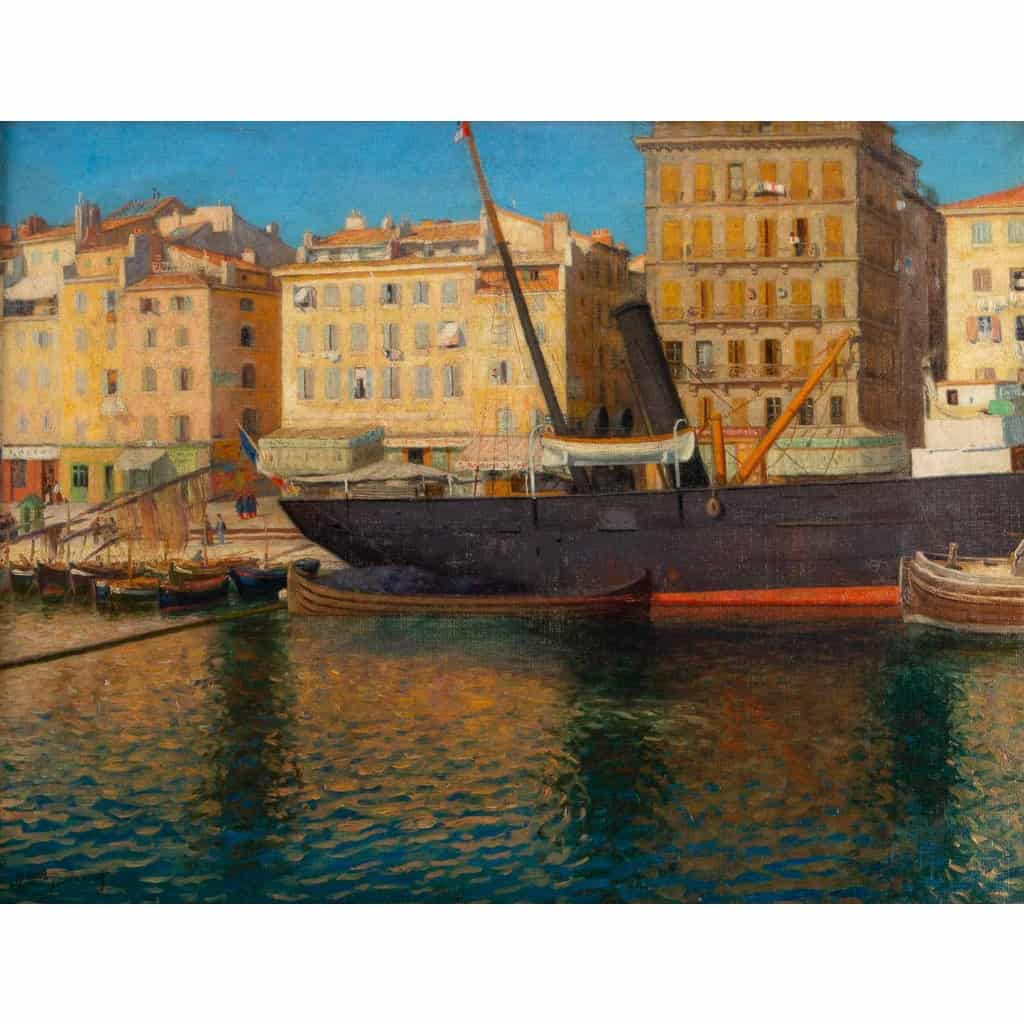 Henry Bouvet 1859-1945. Le Port De Marseille. | Biron Henry Bouvet 1859-1945. Le Port De Marseille.