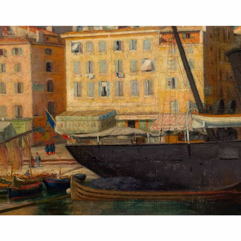 Henry Bouvet 1859-1945. Le Port De Marseille. | Biron Henry Bouvet 1859-1945. Le Port De Marseille.