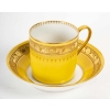12 tasses couleurs à incrustations or, XIXème siècle | Biron 12 tasses couleurs à incrustations or, XIXème siècle