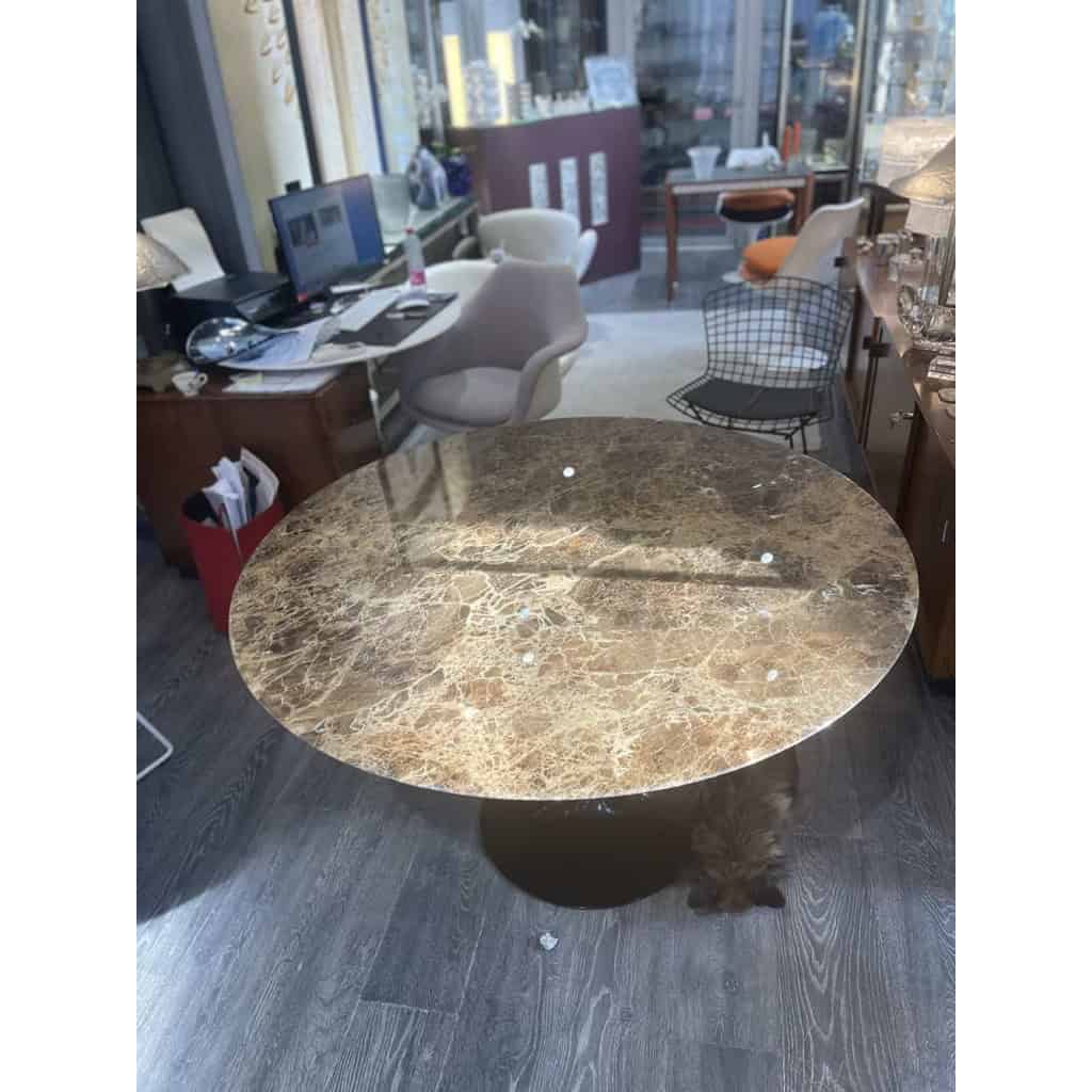 E.SAARINEN & KNOLL : Table Marbre « Emperador » | Biron E.SAARINEN & KNOLL : Table Marbre « Emperador »