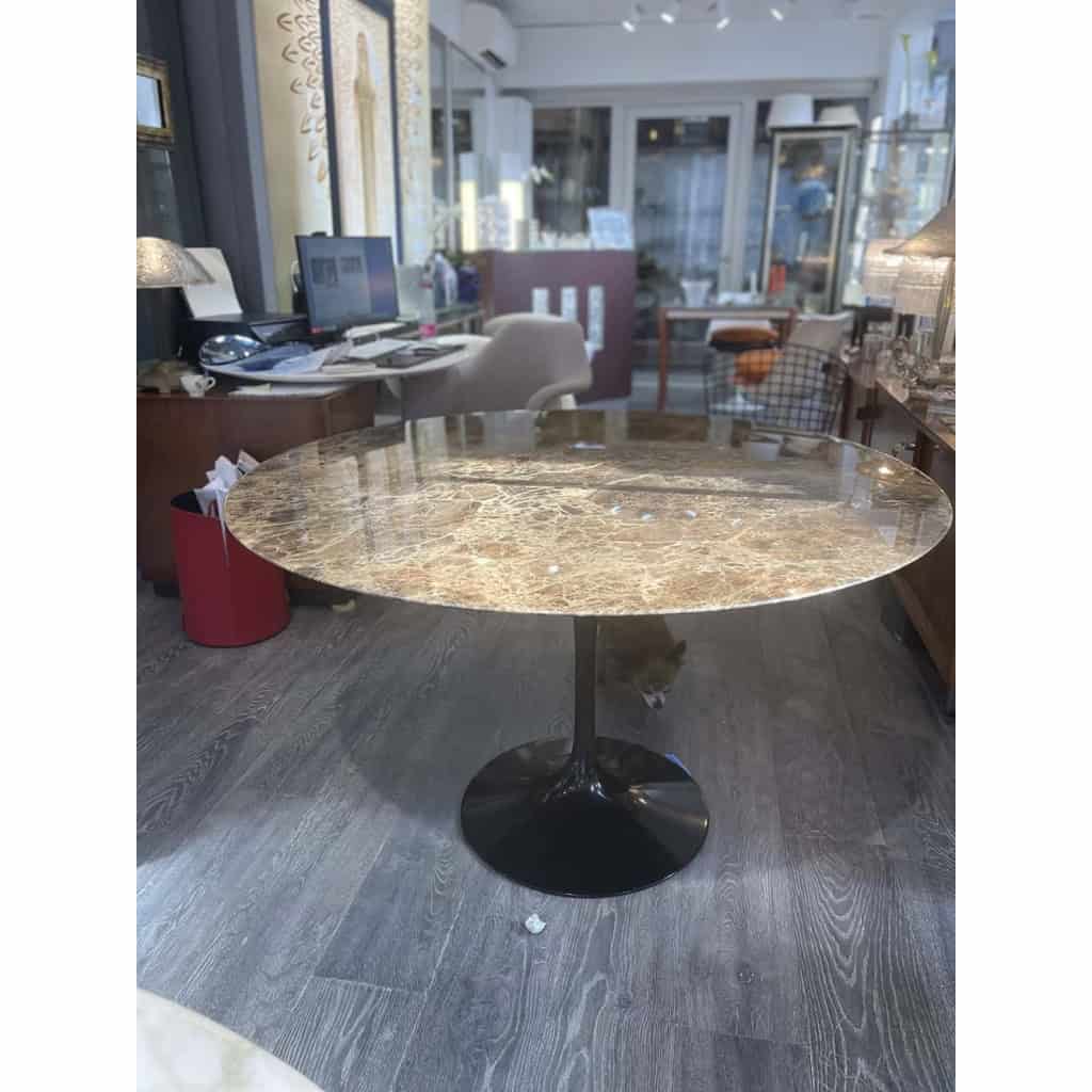 E.SAARINEN & KNOLL : Table Marbre « Emperador » | Biron E.SAARINEN & KNOLL : Table Marbre « Emperador »