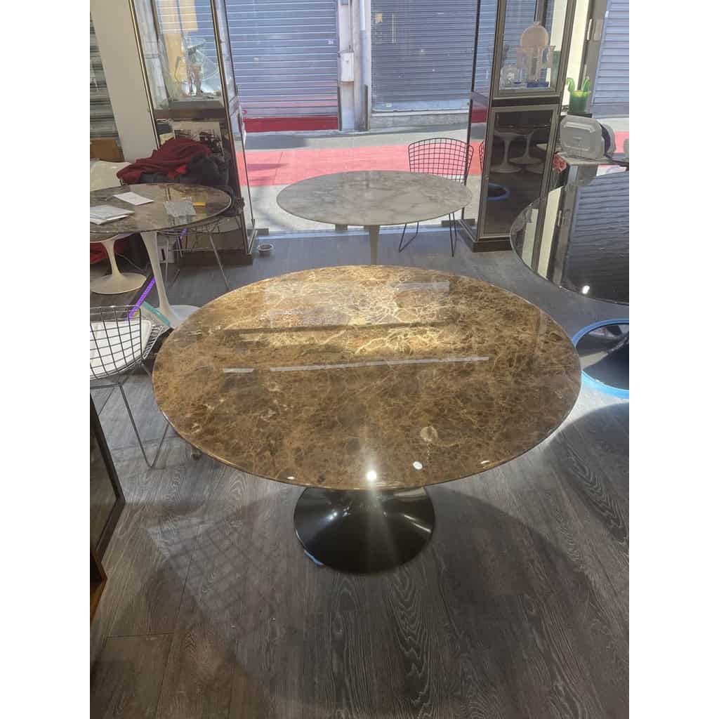 E.SAARINEN & KNOLL : Table Marbre « Emperador » | Biron E.SAARINEN & KNOLL : Table Marbre « Emperador »