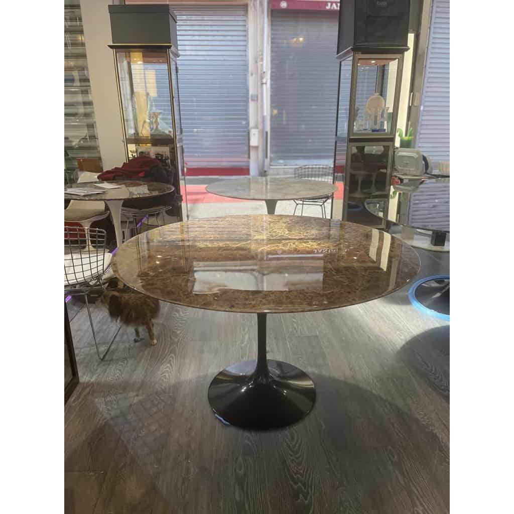 E.SAARINEN & KNOLL : Table Marbre « Emperador » | Biron E.SAARINEN & KNOLL : Table Marbre « Emperador »