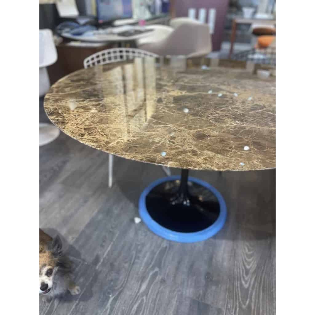 E.SAARINEN & KNOLL : Table Marbre « Emperador » | Biron E.SAARINEN & KNOLL : Table Marbre « Emperador »
