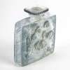 Flacon « Hirondelles » Verre Blanc Patiné Bleu de René LALIQUE | Biron Flacon « Hirondelles » Verre Blanc Patiné Bleu de René LALIQUE