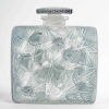 Flacon « Hirondelles » Verre Blanc Patiné Bleu de René LALIQUE | Biron Flacon « Hirondelles » Verre Blanc Patiné Bleu de René LALIQUE