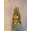 1970′ Paire D’Appliques En Bronze Doré Et Tubes En Verre Par Victor Boeltz Décor Stalagmites et Stalactites H103 cm | Biron 1970′ Paire D’Appliques En Bronze Doré Et Tubes En Verre Par Victor Boeltz Décor Stalagmites et Stalactites H103 cm