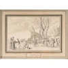 Deux lavis, scènes de patinage, signées Nicolaes Mattijsz Aartman | Biron Deux lavis, scènes de patinage, signées Nicolaes Mattijsz Aartman