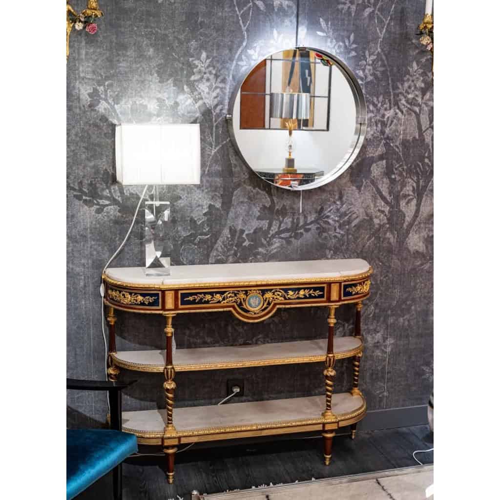 Adam Weisweiler, Console desserte style Louis XVI en acajou, XIXe siècle | Biron ||