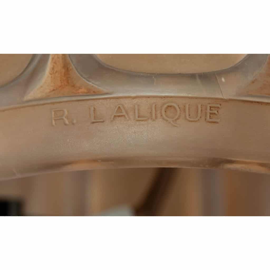 R. Lalique Lampe En Verre Givré Saint-Nabor, vers 1927