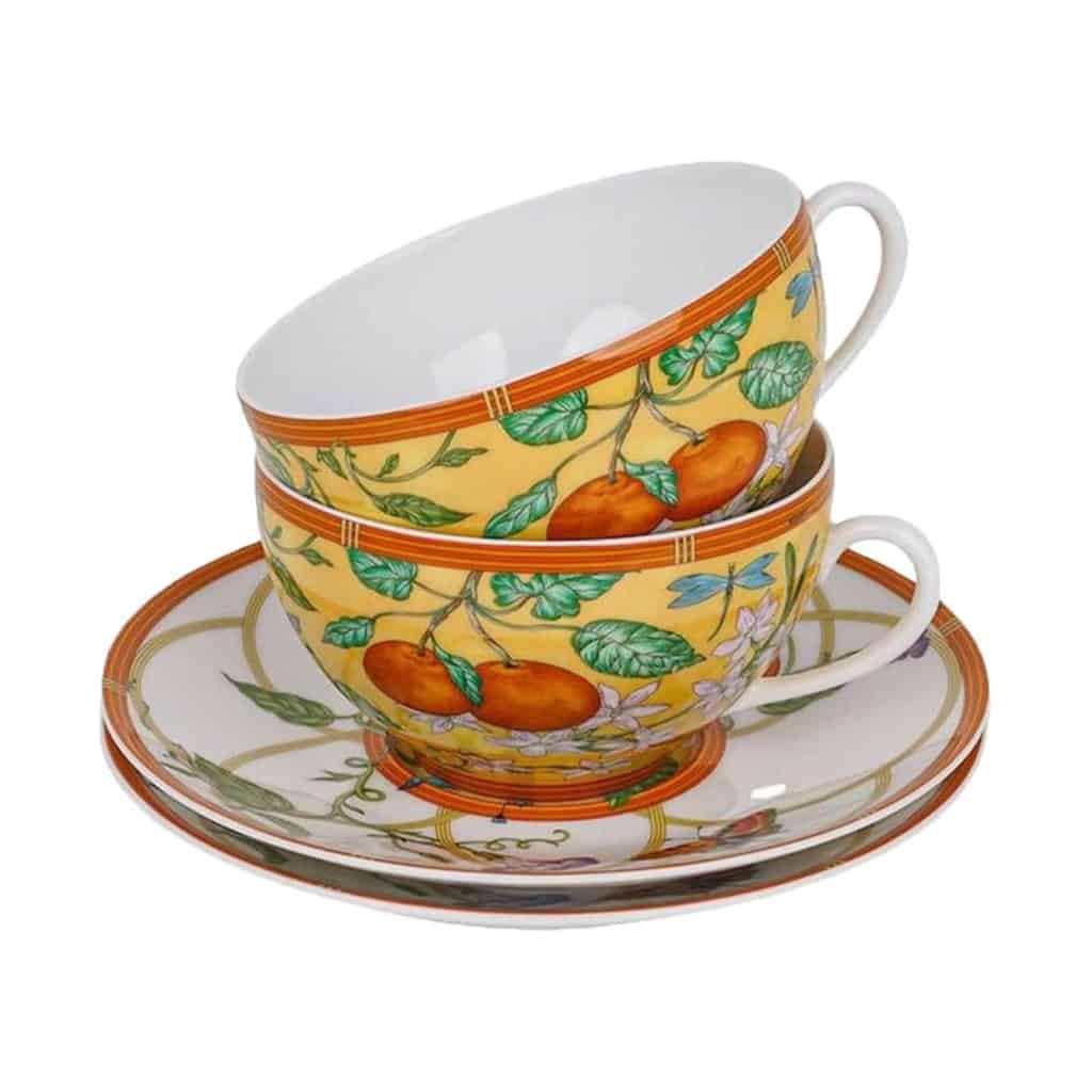 HERMES, » LA SIESTA », 6 tasses de déjeuners | Biron |||||