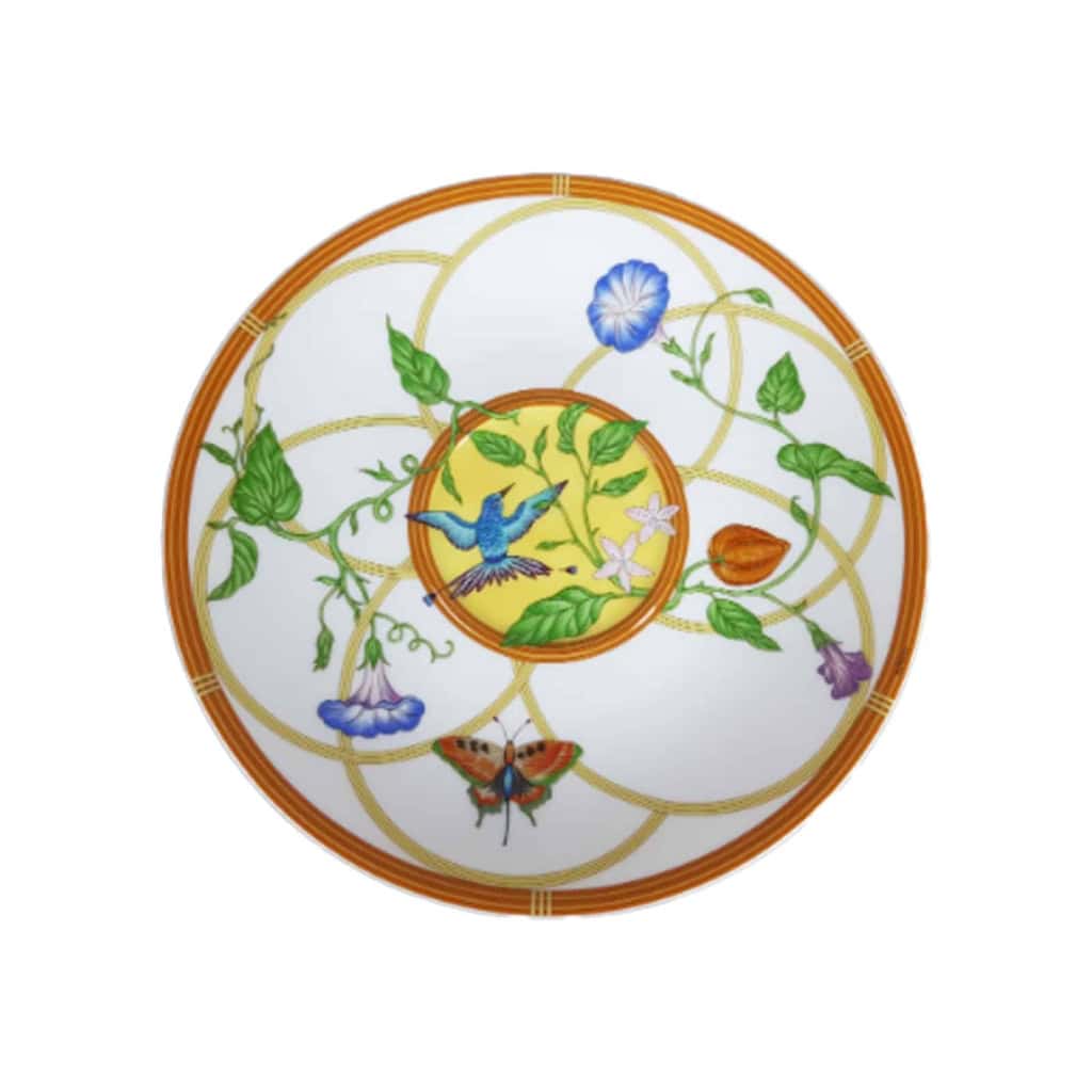 HERMES, » LA SIESTA », 6 tasses de déjeuners | Biron HERMES," LA SIESTA", 6 tasses de déjeuners