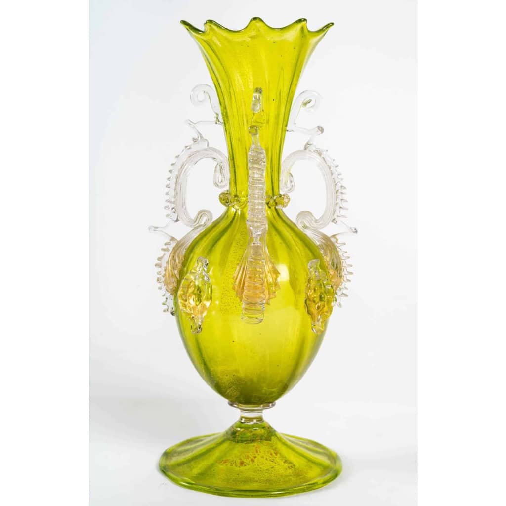 Vase en cristal vénitien par Salviati (Murano) 1885