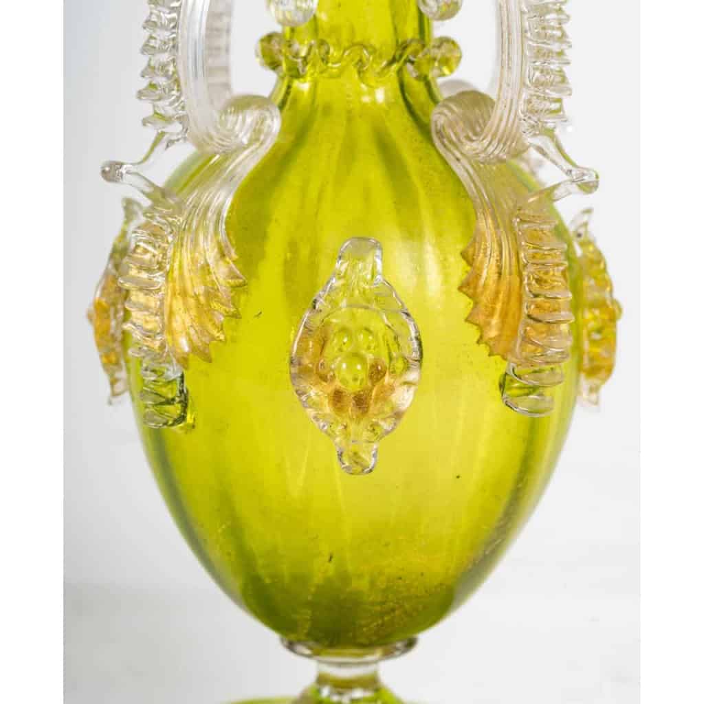 Vase en cristal vénitien par Salviati (Murano) 1885