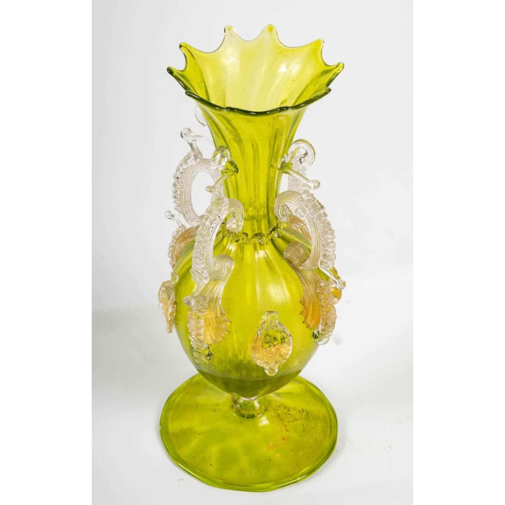 Vase en cristal vénitien par Salviati (Murano) 1885