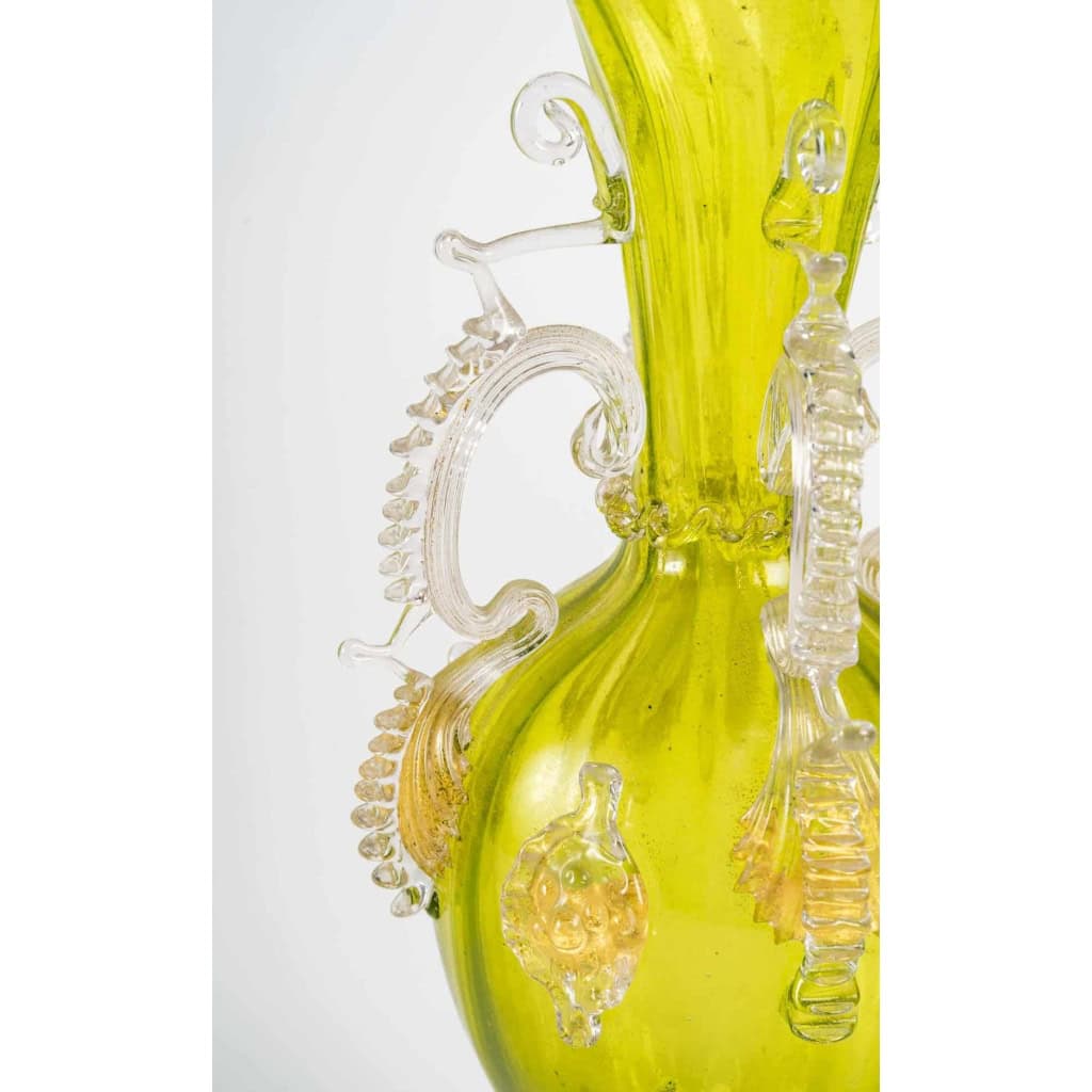 Vase en cristal vénitien par Salviati (Murano) 1885