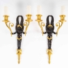 Paire d’appliques de style 1er Empire d’époque Napoléon III (1852 – 1870). | Biron ||