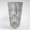 Vase « Jaffa » Verre Blanc Patiné Bleu de René LALIQUE | Biron Vase "Jaffa" Verre Blanc Patiné Bleu de René LALIQUE
