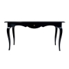1970 Table Console laque cirée noire « Palace Le Lotti ». | Biron ||||||