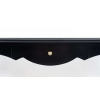 1970 Table Console laque cirée noire « Palace Le Lotti ». | Biron 1970 Table Console laque cirée noire "Palace Le Lotti".