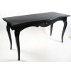 1970 Table Console laque cirée noire « Palace Le Lotti ». | Biron 1970 Table Console laque cirée noire "Palace Le Lotti".
