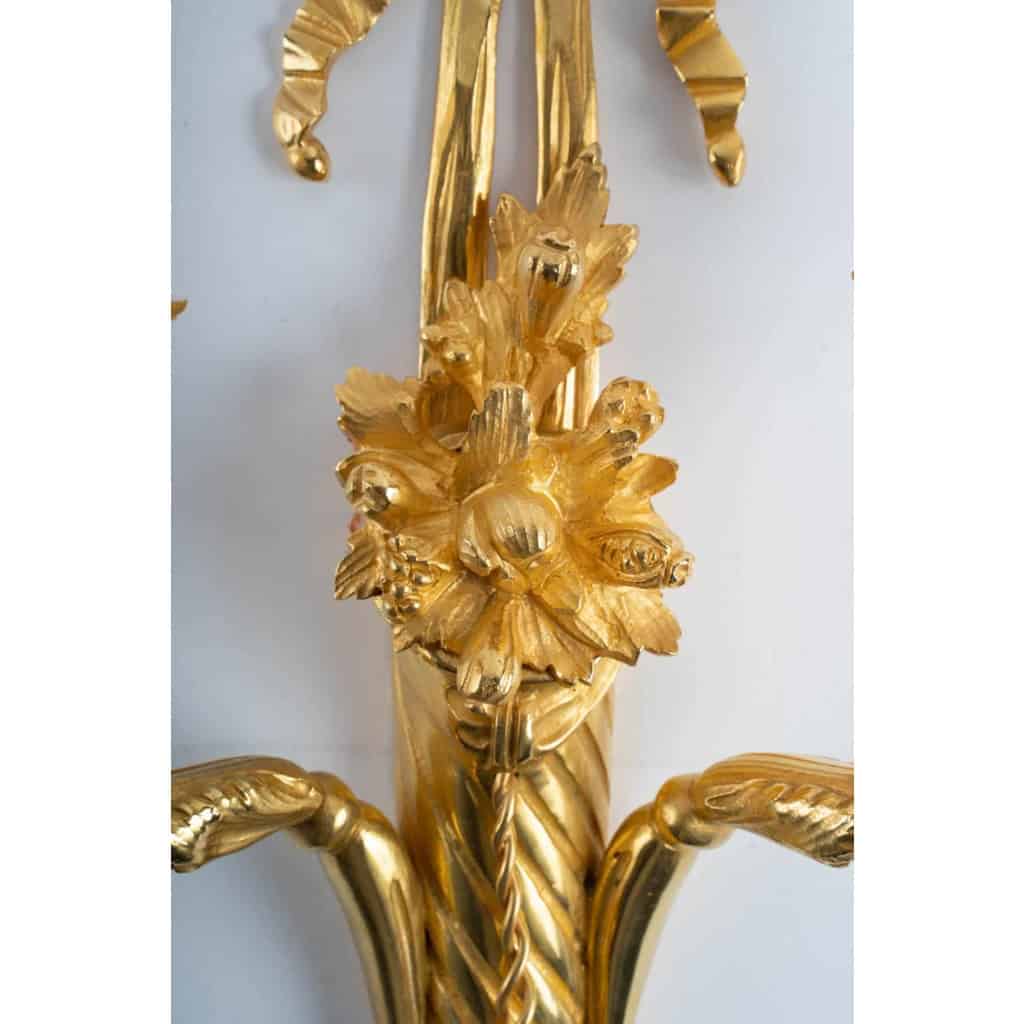 Paire d’appliques de style Louis XVI. | Biron Paire d'appliques de style Louis XVI.