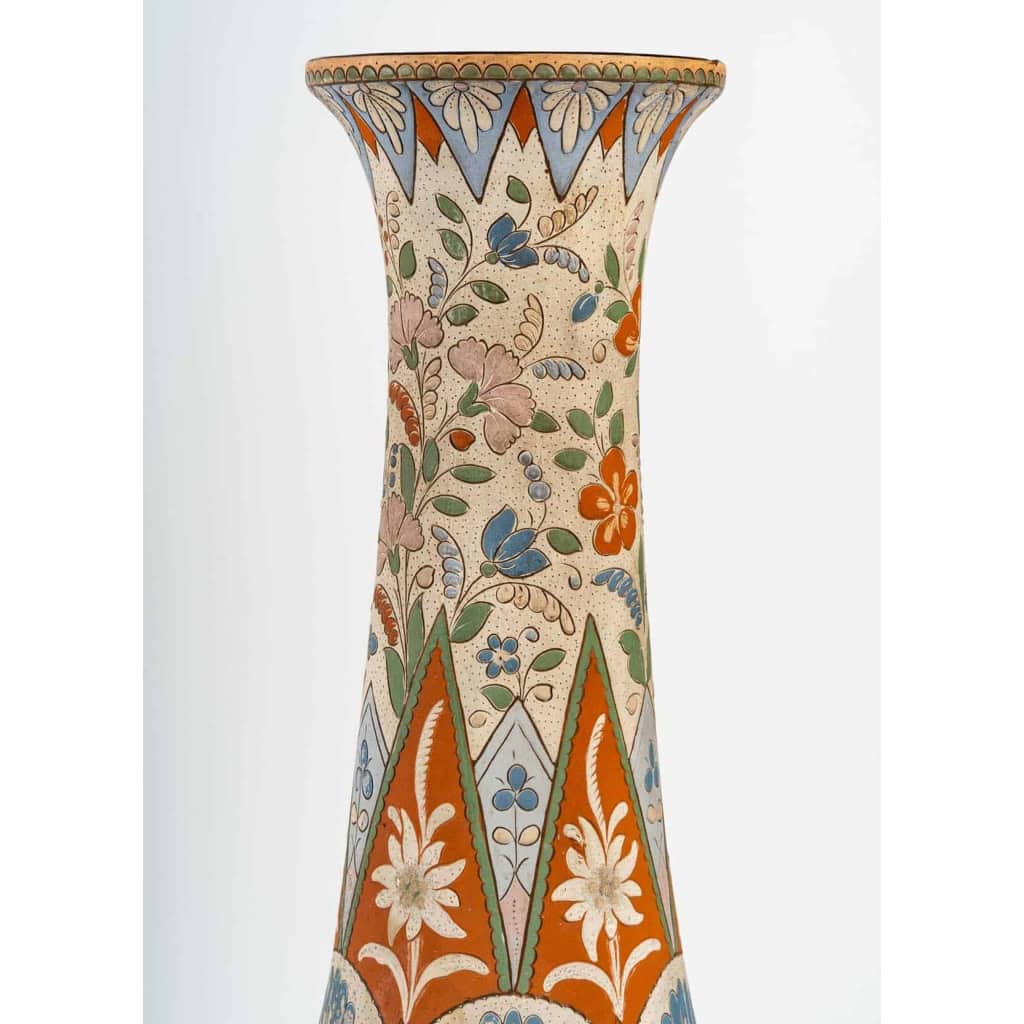 Grand vase suisse en faïence de Thoune | Biron Grand vase suisse en faïence de Thoune