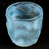 Vase « Dauphins » Verre Opalescent Patiné Bleu de René LALIQUE | Biron Vase « Dauphins » Verre Opalescent Patiné Bleu de René LALIQUE