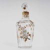 Flacon Verre Blanc Emaillé d’Emile Gallé | Biron ||||||||